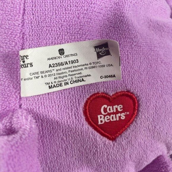 Care Bears Share Bear Purple American Greetings Lollipop 12" Plush 2012 Hasbro - Picture 8 of 9
